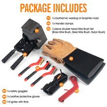 Load image into Gallery viewer, Graphite Exothermic Welding Mold Tool Kit for Cable to Rod 2 AWG / 5/8&quot;  L Connection
